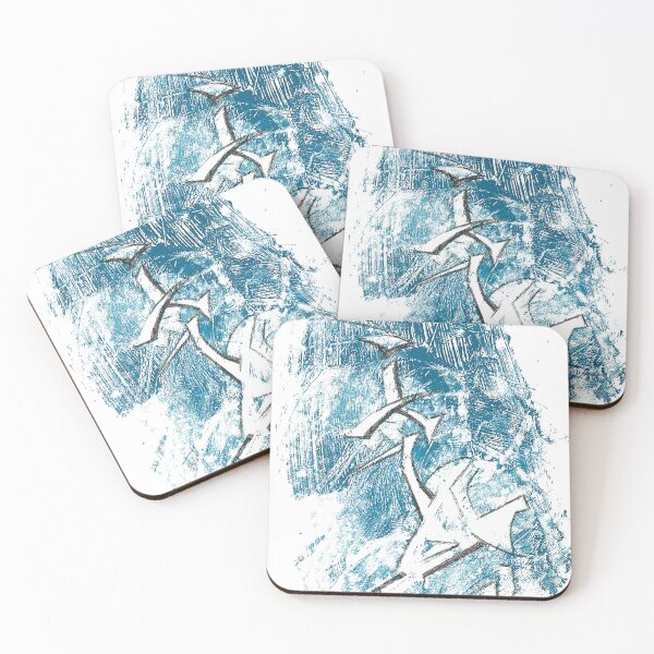 Item preview, Silhouette in White and Blue designed and sold by Antigonsky.