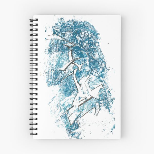 Item preview, Silhouette in White and Blue designed and sold by Antigonsky.