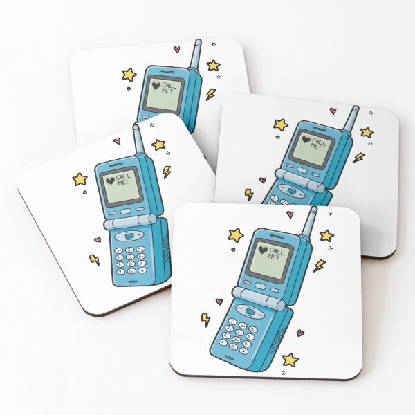 Item preview, Blue Vintage Flip Phone Retro Design designed and sold by Thousandfurrs.