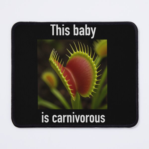 Item preview, This baby is carnivorous – Venus flytrap close-up view designed and sold by creativevandal.