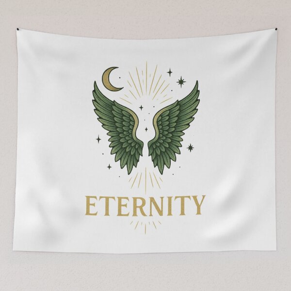 Item preview, Eternity – Wings and Moon Mystic Design designed and sold by IsyLaneDesign.