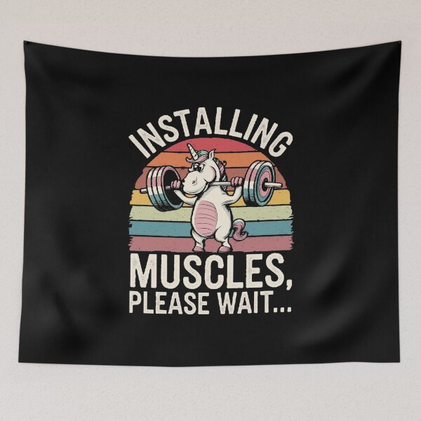 Item preview, Gym Meme unicorn designed and sold by CandyVenom.