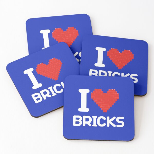 Item preview, I love Bricks (white) designed and sold by hard2wear.