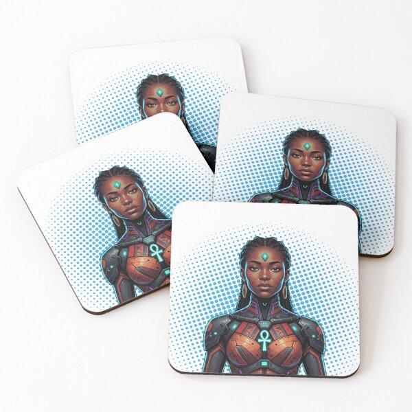 Item preview, Afro-Futurist Warrior | NeoTribe Ascendant | Unique Afrofuturism Design designed and sold by Zenka Design's.