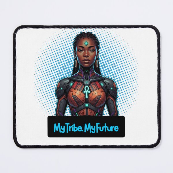 Item preview, Afro-Futurist Warrior | NeoTribe Ascendant | Unique Afrofuturism Design designed and sold by Zenka Design's.