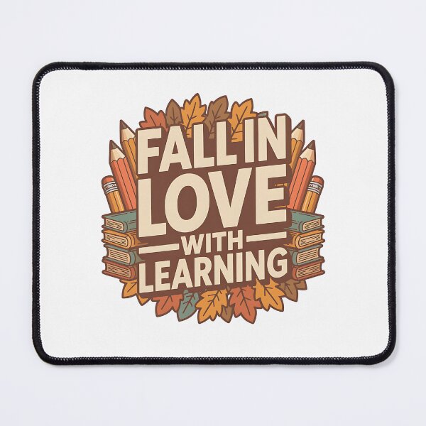 Item preview, Fall in Love with Learning Retro Autumn Design for Teachers Students Book Lovers Back to School Cozy Fall Season designed and sold by pkk72.