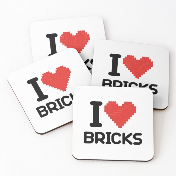 Item preview, I love Bricks (black) designed and sold by hard2wear.