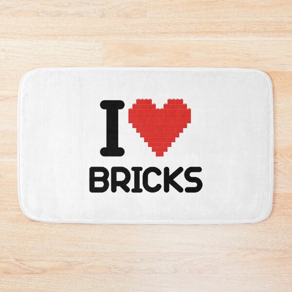 Item preview, I love Bricks (black) designed and sold by hard2wear.