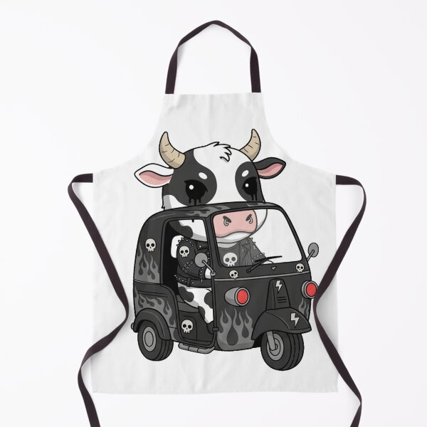Item preview, Dark Cow in Ape Car Whimsical Farm Core gift designed and sold by ThreadScapes.