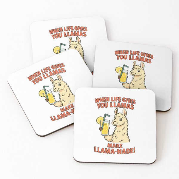 Item preview, WHEN LIFE GIVES YOU LLAMAS MAKE LLAMA-NADE designed and sold by GOOSEWHISPERER .