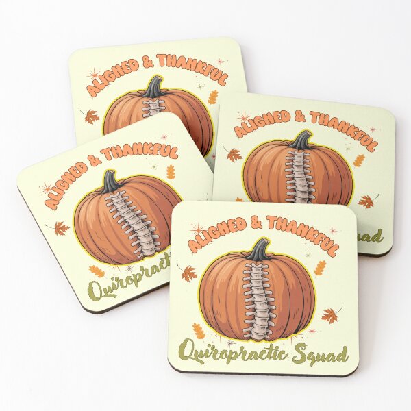 Item preview, "Thanksgiving Aligned & Thankful Chiropractic Squad  Funny Chiropractor Team Holiday  designed and sold by Nzgiftsandmore.