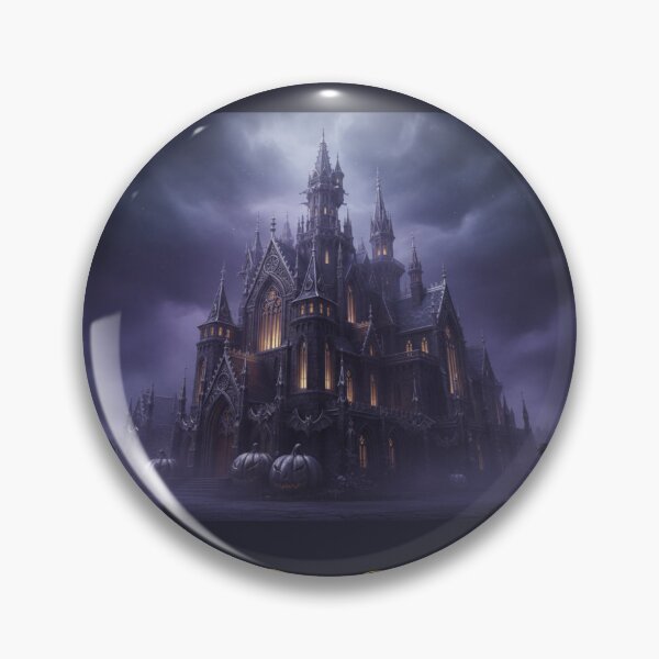 Item preview, Gothic Castle in the Purple Mist: Halloween Exclusive designed and sold by Studio Yvonne .