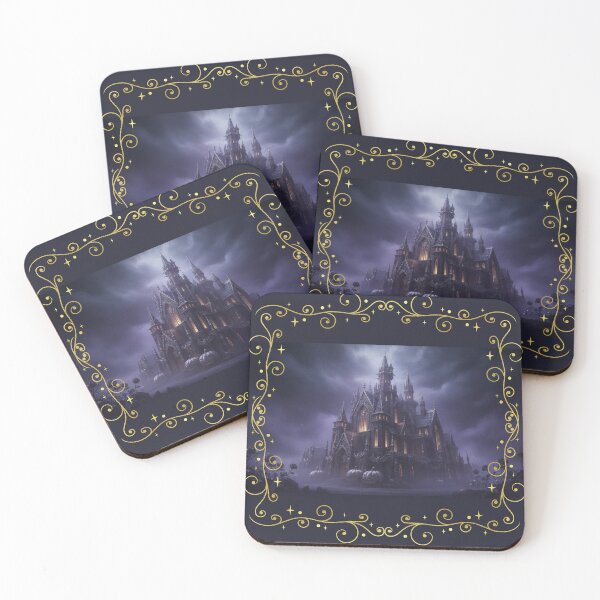 Item preview, Gothic Castle in the Purple Mist: Halloween Exclusive designed and sold by Studio Yvonne .