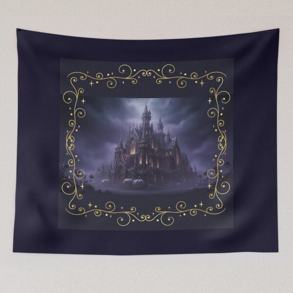 Item preview, Gothic Castle in the Purple Mist: Halloween Exclusive designed and sold by Studio Yvonne .