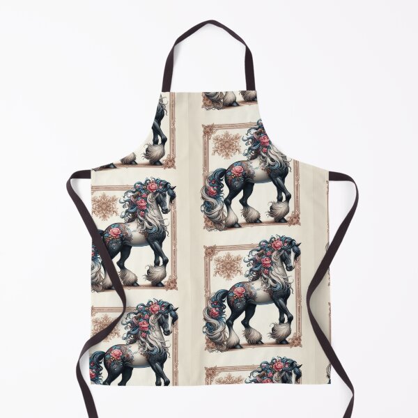 Item preview, Baroque Fantasy Horse with Roses – Enchanted Equine Art designed and sold by WF-Studio.