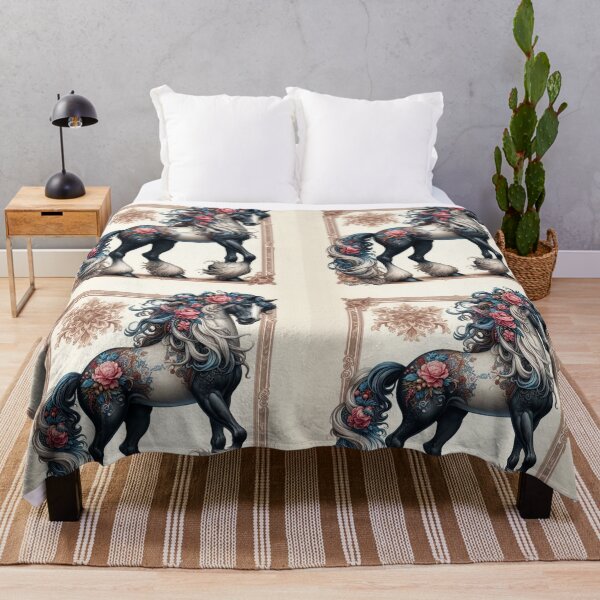 Item preview, Baroque Fantasy Horse with Roses – Enchanted Equine Art designed and sold by WF-Studio.