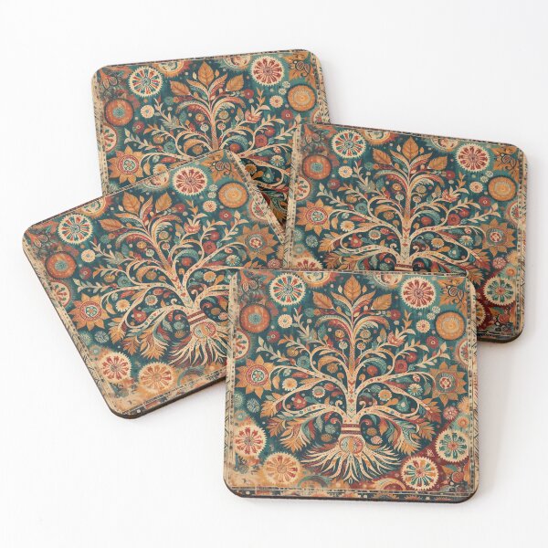 Item preview, Tree of Life – Kalamkari Inspired Art designed and sold by ShaktyVarnam.