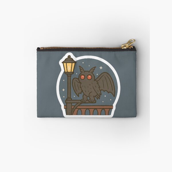 Item preview, Cute Mothman Perched on a Bridge Lamp Post designed and sold by JustB Stylin'.