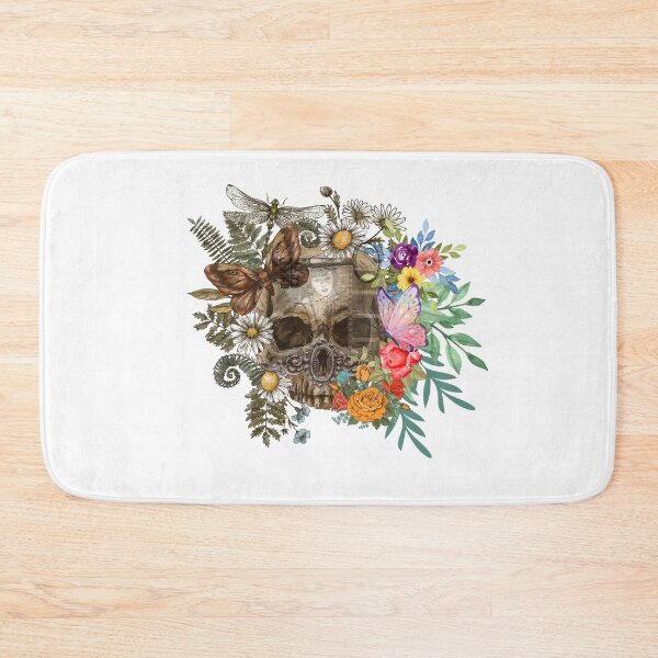 Item preview, Life and Death in Bloom - Skulls and Flowers designed and sold by LulitasDreams.