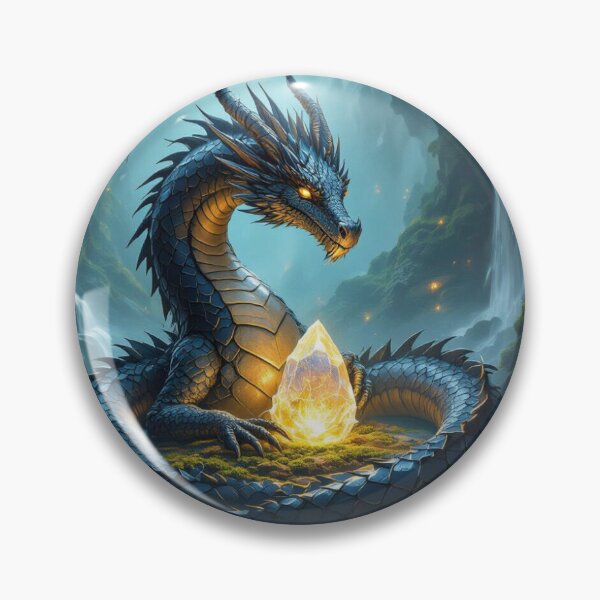 Item preview, Dragon guarding diamond in cave designed and sold by seahorse crossing.
