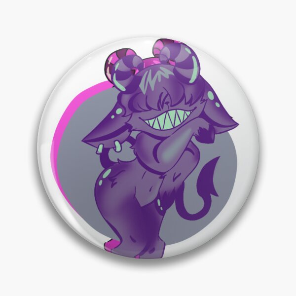 Item preview, Adorable cartoon demon with horns and a mischievous smile designed and sold by Jen-stuffs.