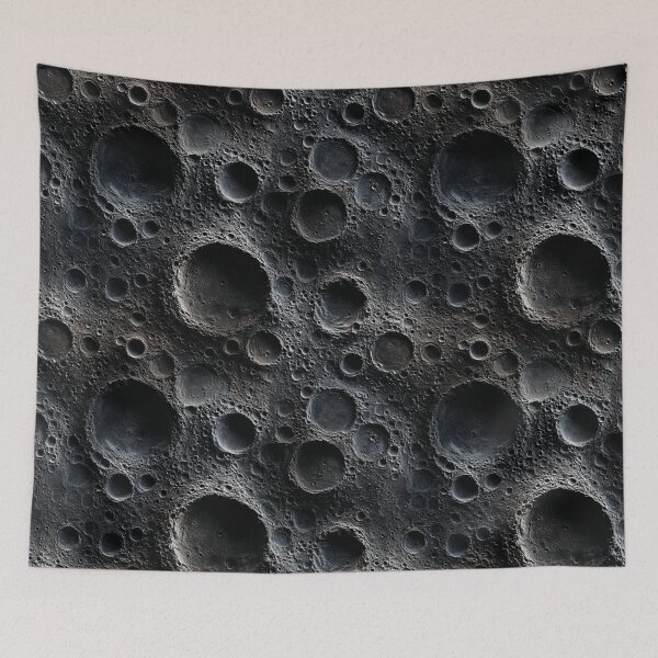 Item preview, Cratered Lunar Surface Moon Shadows designed and sold by LabMandala.