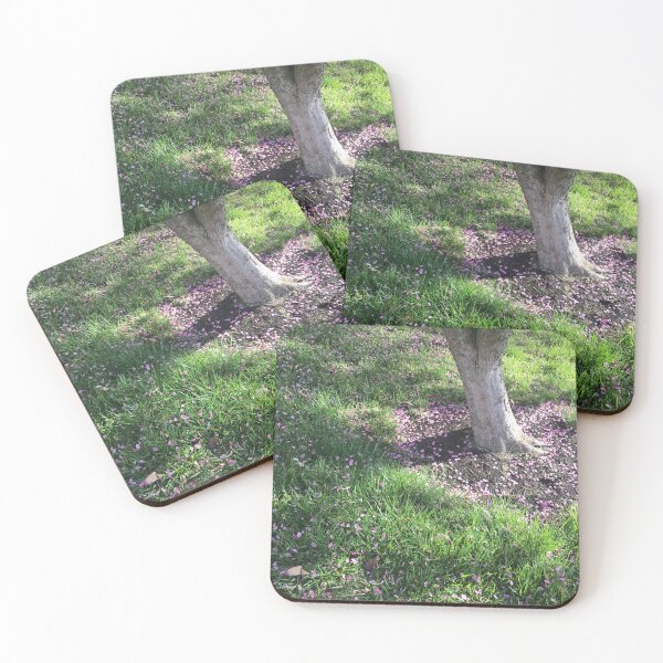 Item preview, Pink Flower Petals At the Base of a Tree designed and sold by AffeldtImages.