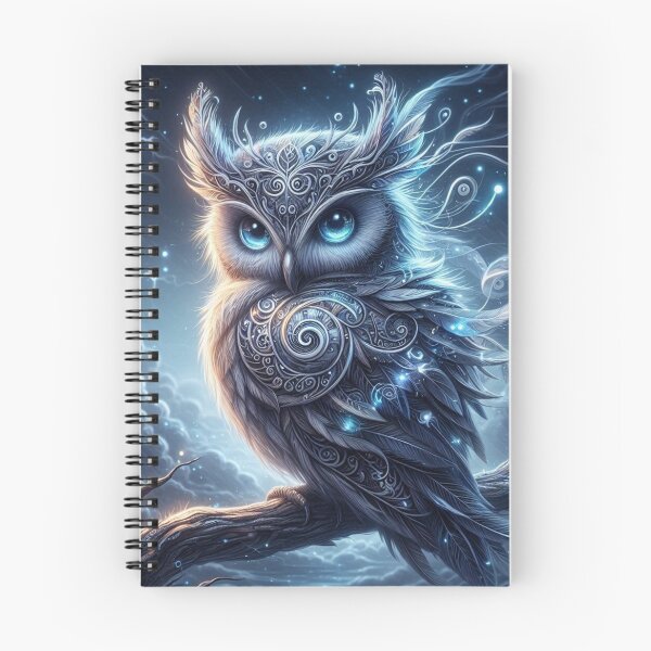 Item preview, Mystical Storm Owl – Enchanted Night Sky Art designed and sold by WF-Studio.