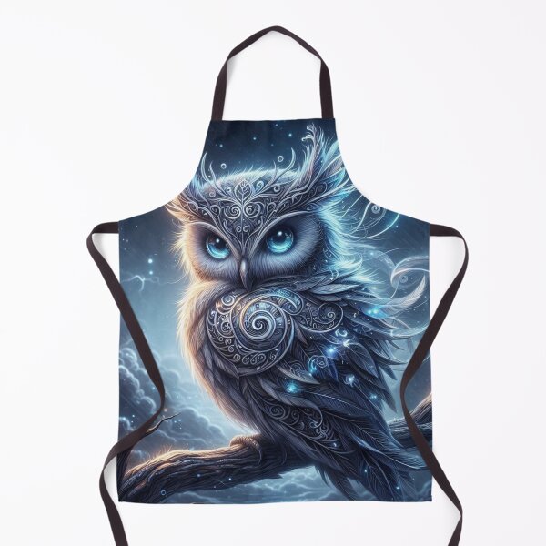 Item preview, Mystical Storm Owl – Enchanted Night Sky Art designed and sold by WF-Studio.