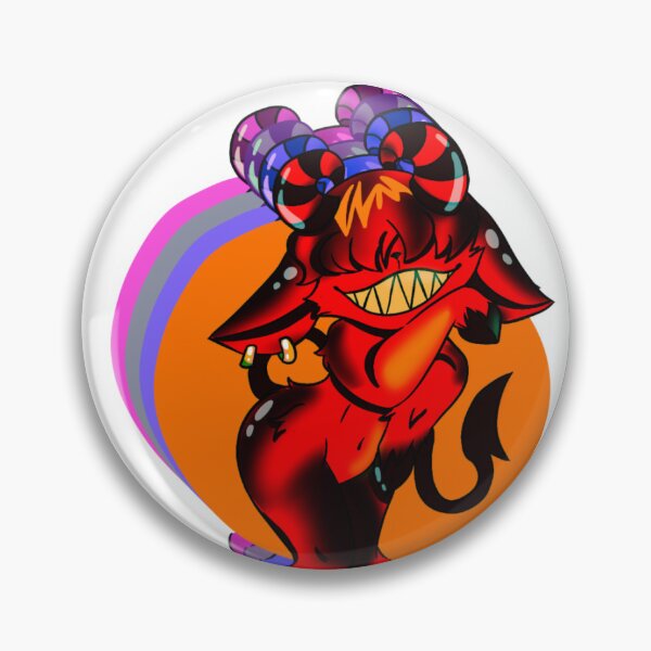 Item preview, Adorable cartoon demon with horns and a mischievous smile designed and sold by Jen-stuffs.