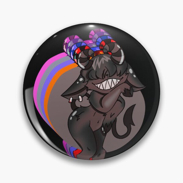 Item preview, Adorable cartoon demon with horns and a mischievous smile designed and sold by Jen-stuffs.