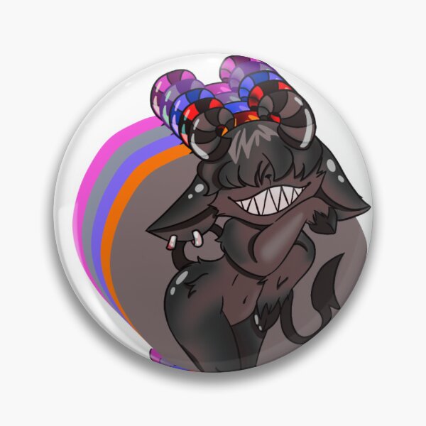 Item preview, Adorable cartoon demon with horns and a mischievous smile designed and sold by Jen-stuffs.