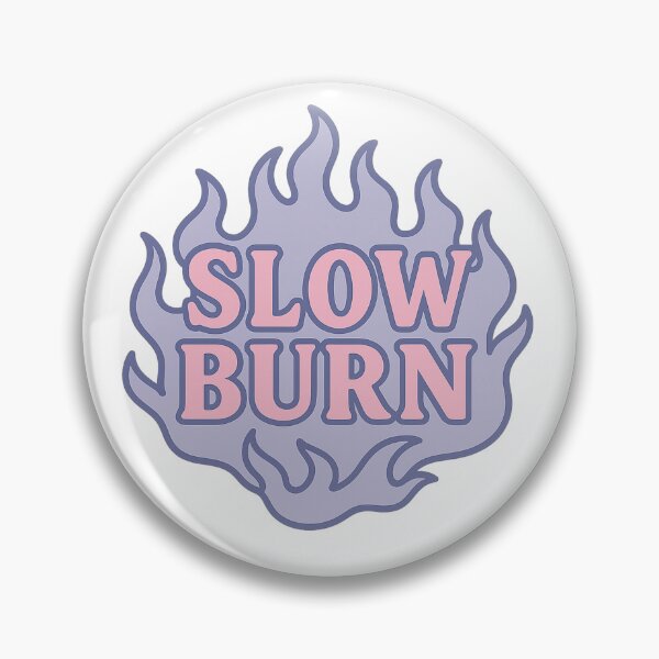 Item preview, Slow Burn – Romantasy Book Trope Design with Lavender Flames designed and sold by ThePeelAppeal.