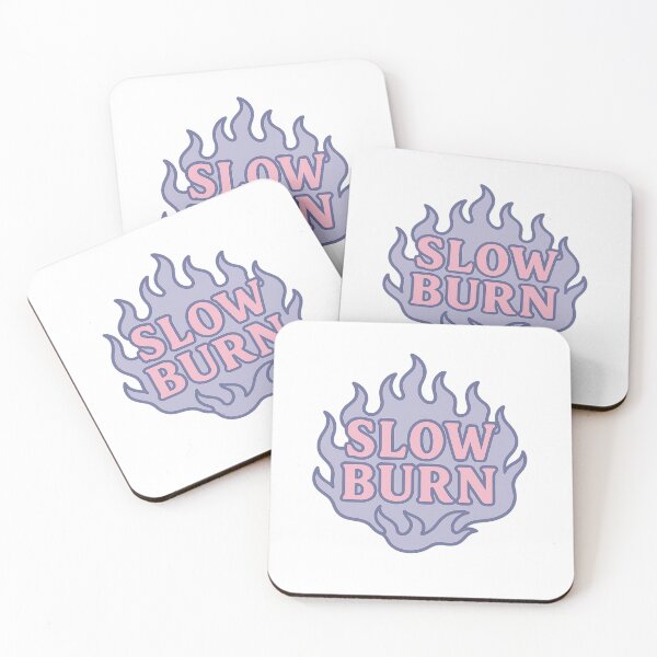 Item preview, Slow Burn – Romantasy Book Trope Design with Lavender Flames designed and sold by ThePeelAppeal.