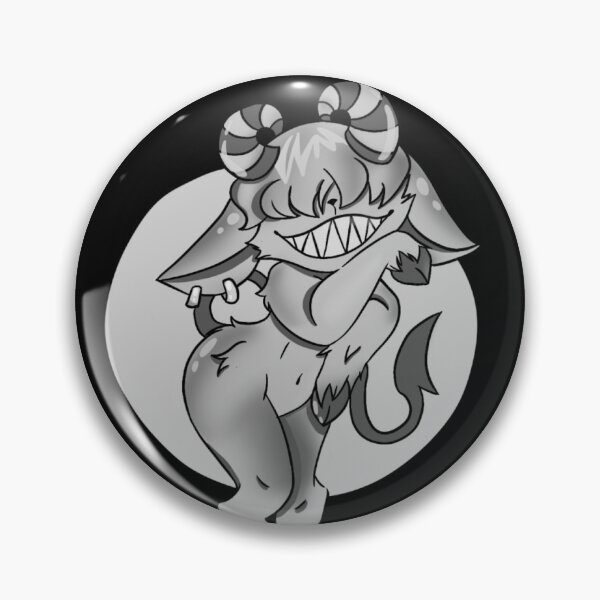 Item preview, Adorable cartoon demon with horns and a mischievous smile designed and sold by Jen-stuffs.