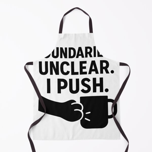 Item preview, Boundaries? Unclear. I Push. — Bold Coffee Humor designed and sold by PurfectAttitude.