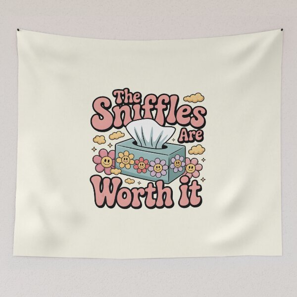Item preview, The Sniffles Are Worth It – Allergy Season Humor designed and sold by Jollys-ArtShop.