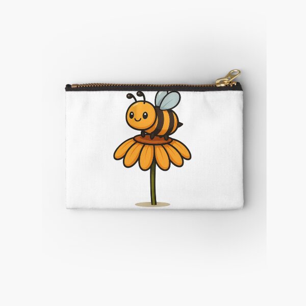Item preview, Cute Bee on Flower – Sweet Cartoon Nature Design designed and sold by CanSparkleArt.