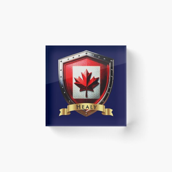 Item preview, Healy Family Canada Shield, Maple Leaf Heraldry Crest designed and sold by Highlandkings.