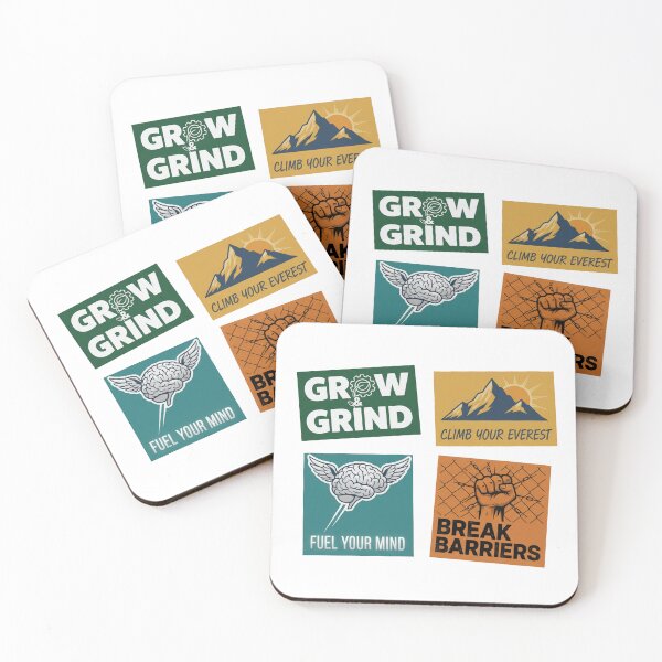 Item preview, Grow and Grind Climb Your Everest Fuel Your Mind Break Barriers designed and sold by Owcomm.