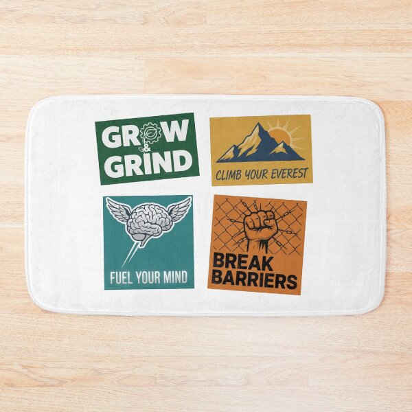 Item preview, Grow and Grind Climb Your Everest Fuel Your Mind Break Barriers designed and sold by Owcomm.
