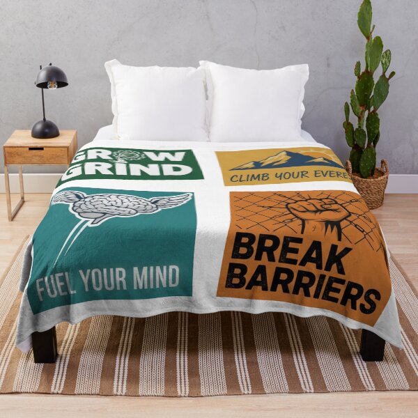 Item preview, Grow and Grind Climb Your Everest Fuel Your Mind Break Barriers designed and sold by Owcomm.