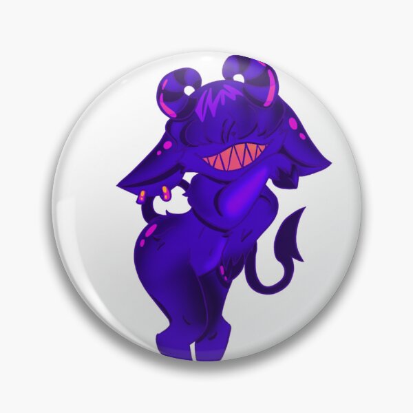Item preview, Adorable cartoon demon with horns and a mischievous smile designed and sold by Jen-stuffs.