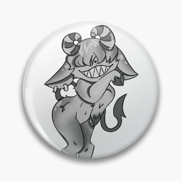 Item preview, Adorable cartoon demon with horns and a mischievous smile designed and sold by Jen-stuffs.