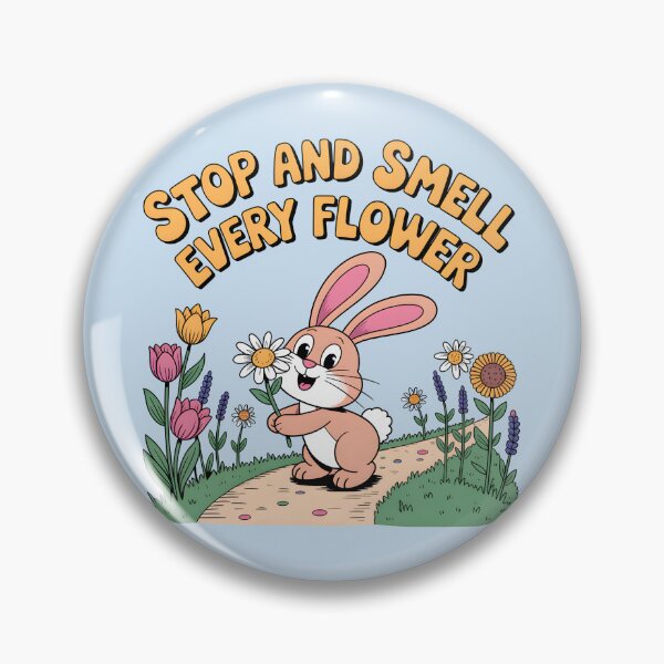 Artikelvorschau, Bleib stehen und rieche jede Blume – Bunny Spring Vibes entworfen und verkauft von Jollys-ArtShop.