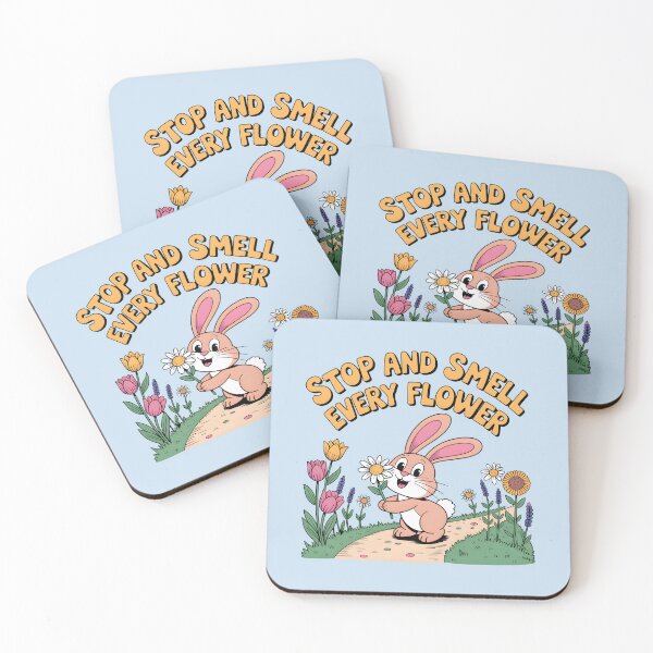 Item preview, Stop and Smell Every Flower – Bunny Spring Vibes designed and sold by Jollys-ArtShop.