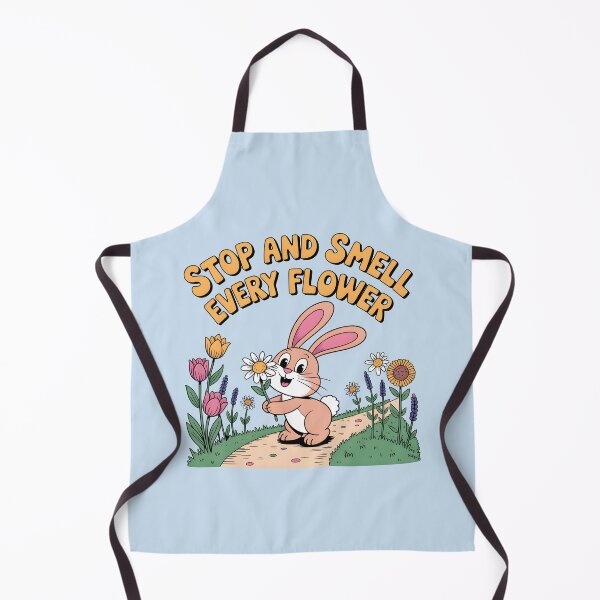 Item preview, Stop and Smell Every Flower – Bunny Spring Vibes designed and sold by Jollys-ArtShop.