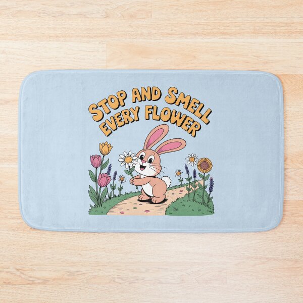 Item preview, Stop and Smell Every Flower – Bunny Spring Vibes designed and sold by Jollys-ArtShop.