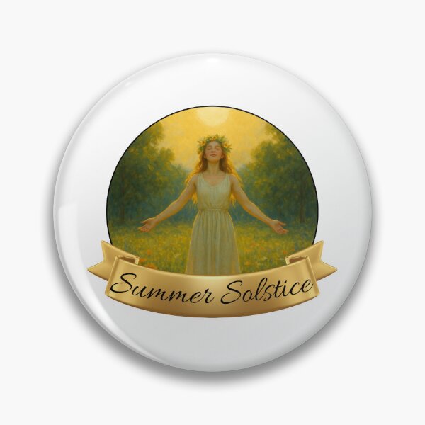 Item preview, Summer Solstice – Flower Crown Pagan Wheel of the Year Design designed and sold by ThePeelAppeal.