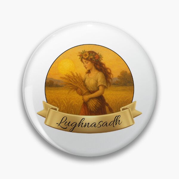 Item preview, Lughnasadh – Wheat Harvest Pagan Wheel of the Year Design designed and sold by ThePeelAppeal.